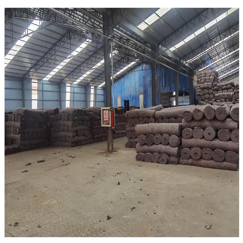 针刺蔬菜大棚保温保温毛毡黑心棉针刺防寒毛毡包装毛毡