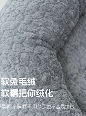 人类狗窝懒人沙发榻榻米人用狗窝长毛绒圆形宠物窝狗床海绵狗垫