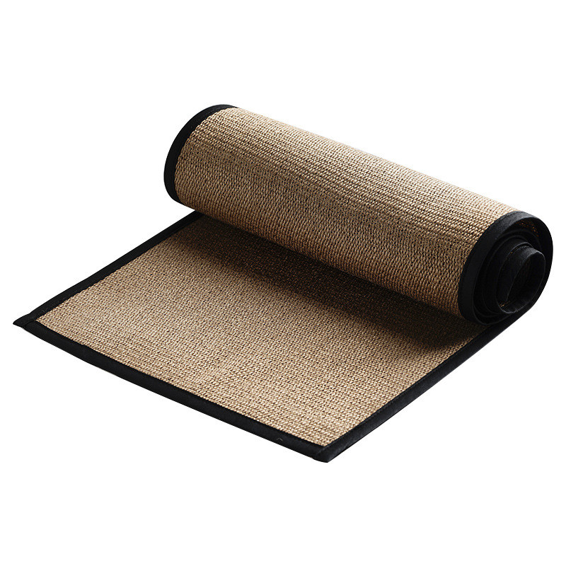 btv4复古苎麻香云纱包边麻布茶席桌旗布布艺亚麻禅意茶垫茶盘垫