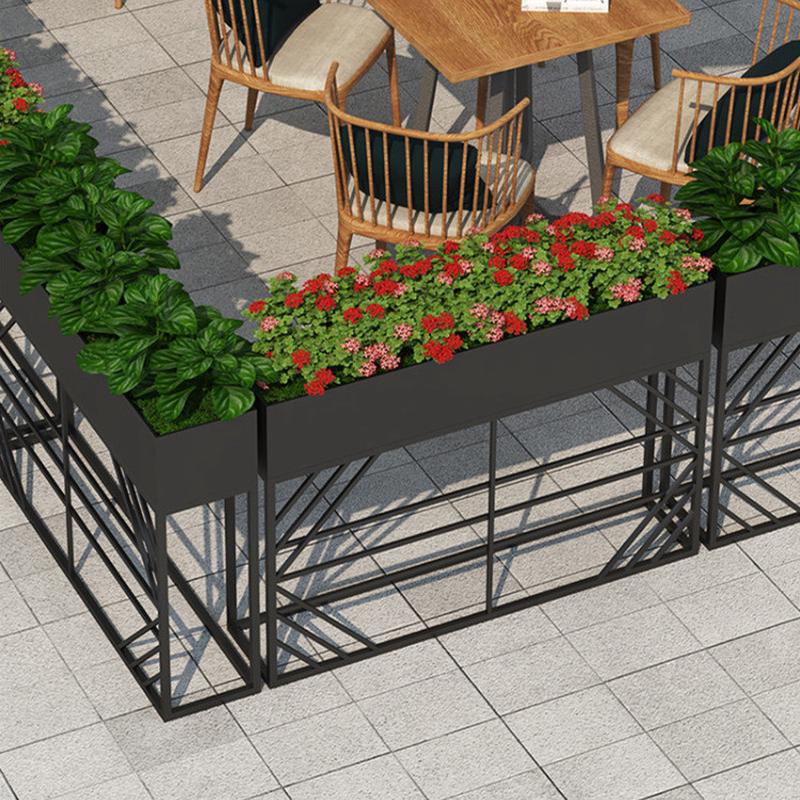 户外铁艺餐厅矮隔断花架围栏酒店办公室卡座绿植盆栏装饰绿化围护