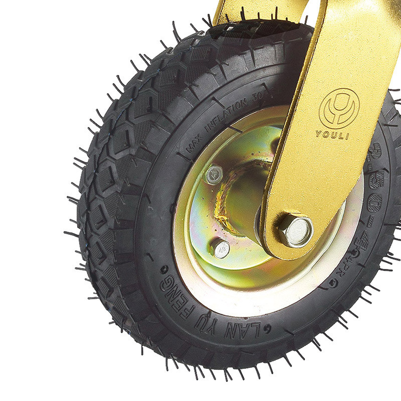 厂家直供重型手推轮万向脚轮工业充气平板推拉车轱辘轮子批发