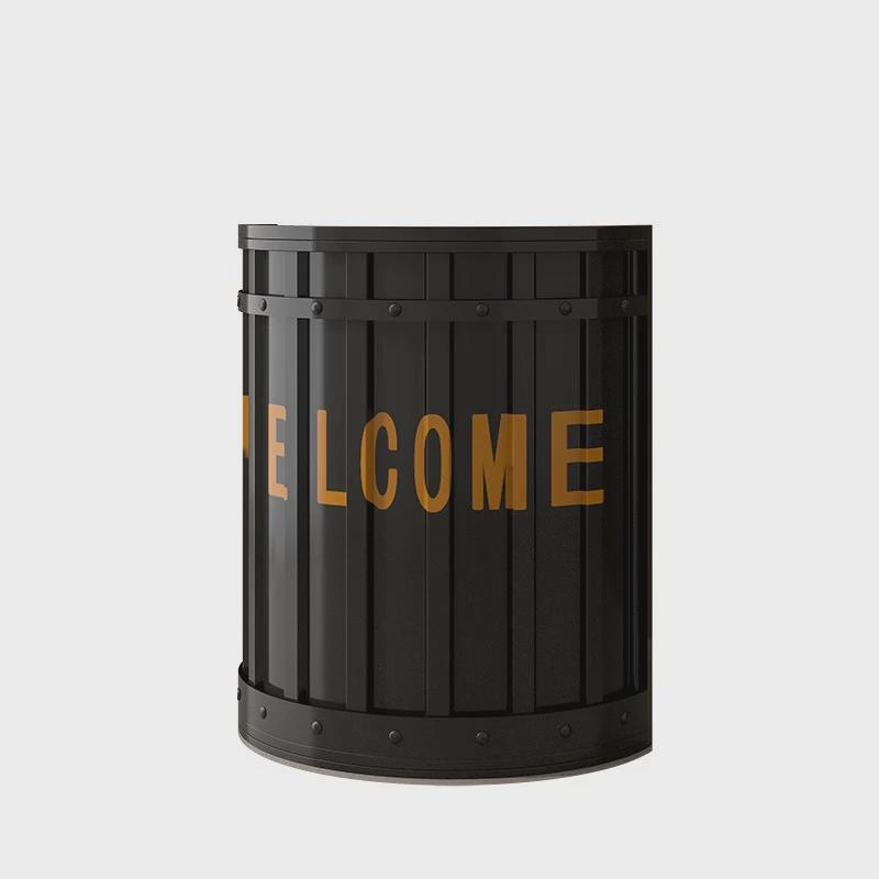 小复古收银台铁艺小接待台柜台餐饮迎宾台服装店前台工业风吧台