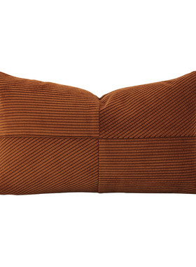 a6l橘色绿色米色复古抱枕拼接橙色沙发靠垫样板间定制靠枕客厅腰