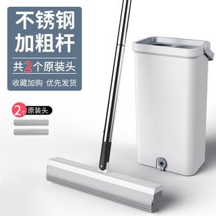 海绵拖把家用免手洗懒人干湿两用挤水胶棉头大号吸水地拖布桶批发