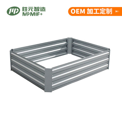 长方形镀锌园艺床铁花金属花圃户外阳台蔬菜种植床培植床