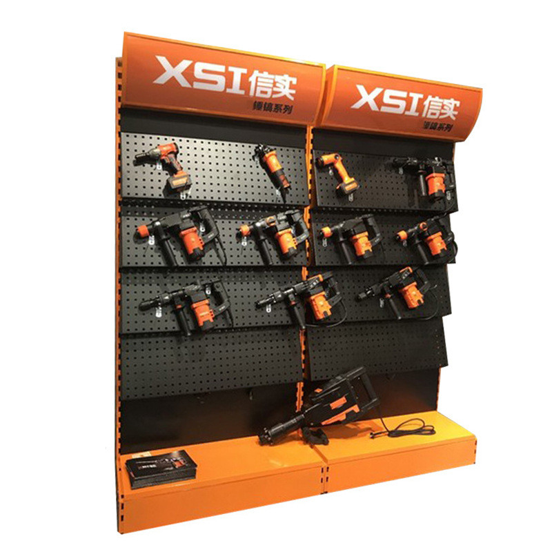 电动工具五金展示架斜背板挂板洞洞板展架方孔货架厂家直供