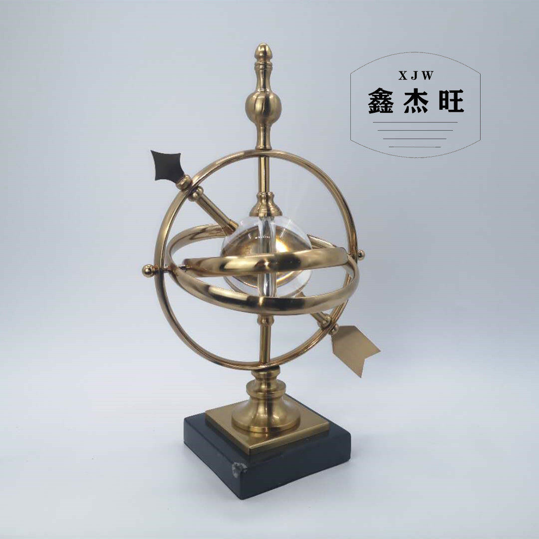 欧式水晶玻璃地球仪摆件家居饰品创意客厅书房酒柜办公室桌面摆设