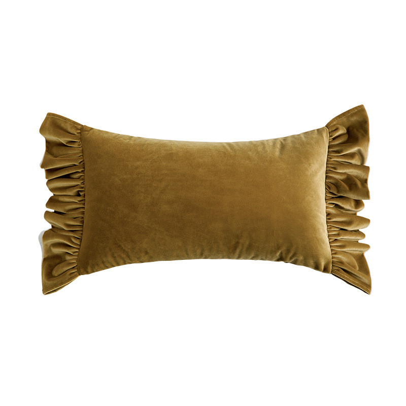 5zw批发罗马复古纯色轻奢丝绒抱枕客厅沙发靠垫氛围感枕头套