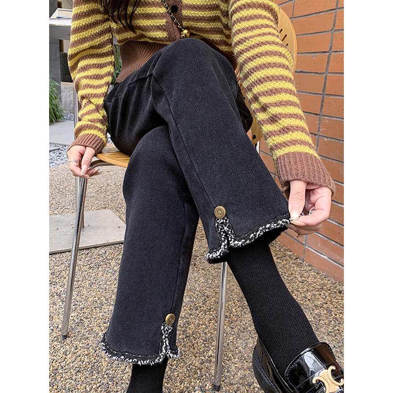 黑色直筒女大码春季新款胖mm梨形身材显瘦弹力烟管,女装/女士精品,大码裤装,淘宝优惠券,粉丝福利购,淘宝优惠卷