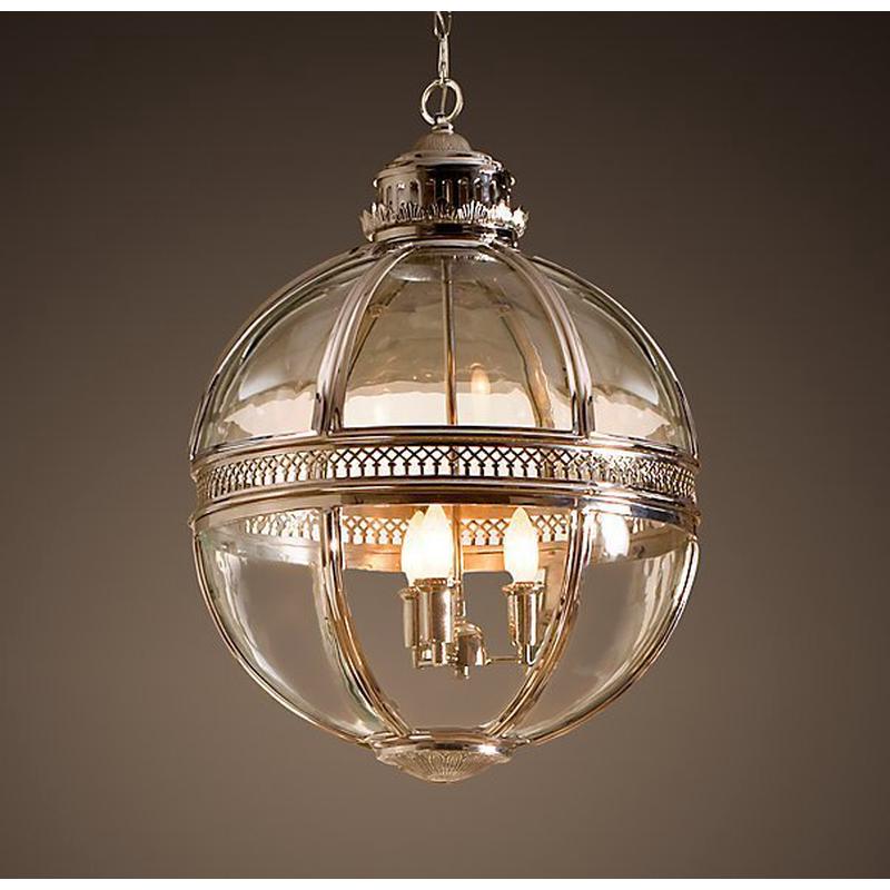 美式复古大厅维多利亚时代酒店工业风卧室餐厅圆玻璃球loft大吊灯