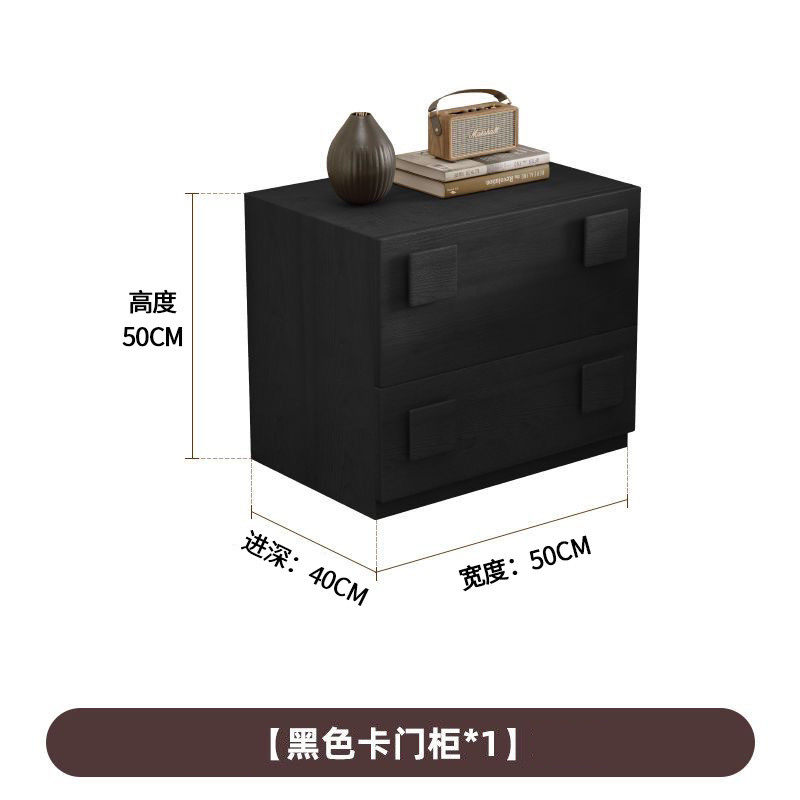 复古风中古全实木电视柜现代简约卡门客厅柜卧室储物组合模块收纳