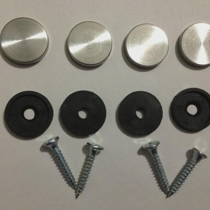 银色广告镜钉玻璃固定装饰螺丝孔广告牌五金盖帽遮丑支撑