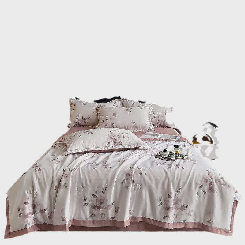 热销2024新款直播水洗天丝夏被冰丝夏凉被空调被四件套夏凉被子爆