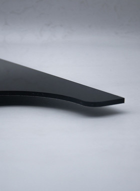 黑色pc板聚碳酸酯板圆形亚克力板圆角弧度cnc加工雕刻塑料板3/5mm