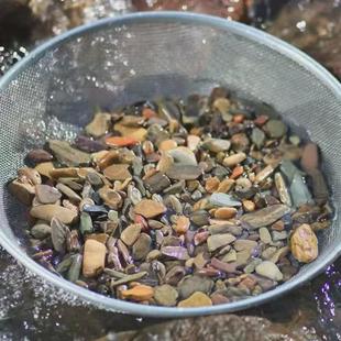 供应溪流砂原生态景观彩鱼缸造景流石水族石溪过滤水草溪流石