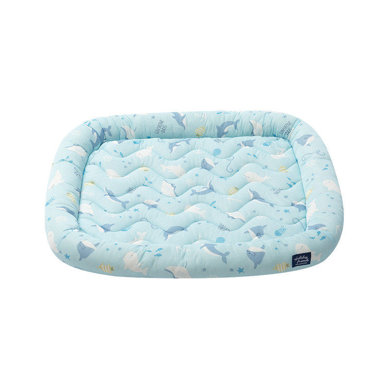 福福宠物凉感印花宠物垫枕季冰丝垫子狗狗窝温垫子狗降猫窝夏天神