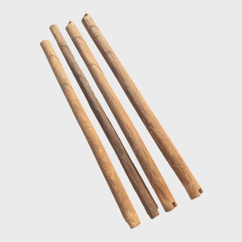 老榆木原木柱子风化防腐木实木隔断屏风民宿圆柱立柱老旧木头