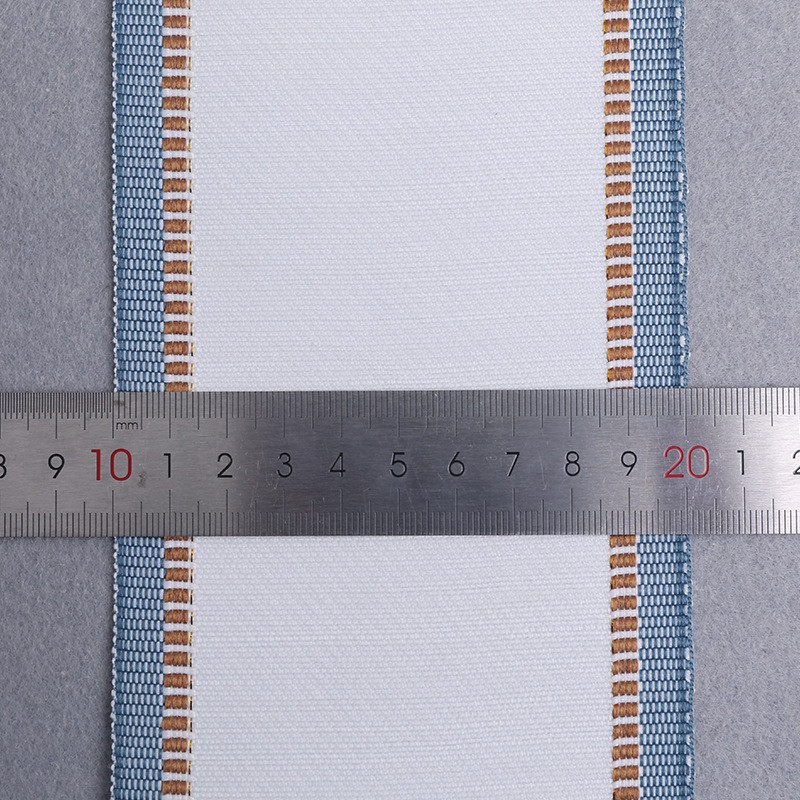 光峰窗帘业现货宽10cm金丝花带带织带 打孔窗帘衬带边幅带现货