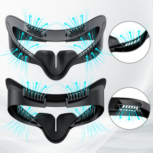 热销适用metaquest3s更换皮质眼垫舒适亲肤缓解漏光易塑料框水洗