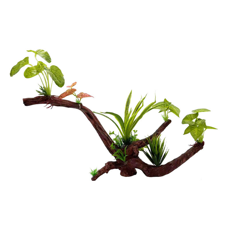 仿真沉木树根水族造景树木海草枝摆件仿真海水缸布景鱼缸造景装饰