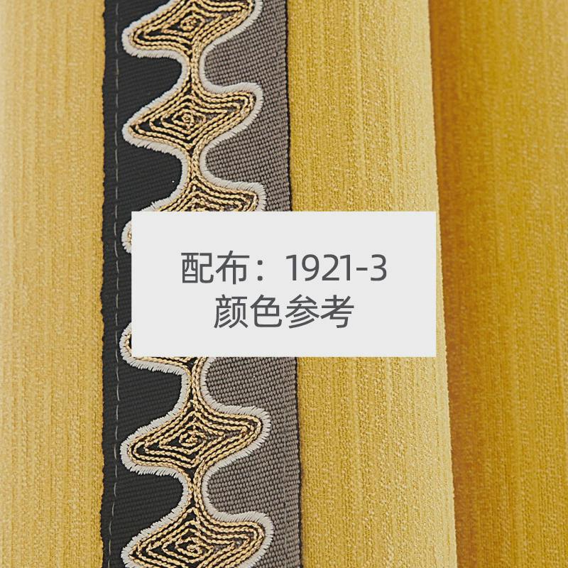 全遮光窗帘布亚麻布拼接窗帘卧室窗帘遮光隔音窗帘成品布艺窗帘