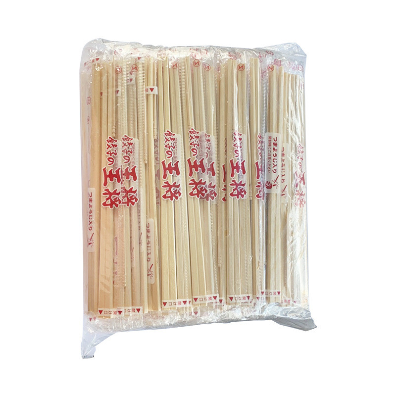 现货供应酒店制塑料完封一次性筷子外卖餐具打包餐饮杨木扁筷子