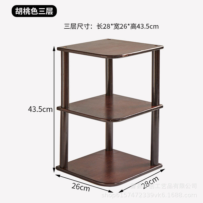 实木桌面转角架办公室工位整理置物架家用厨房收纳架学生创意书架