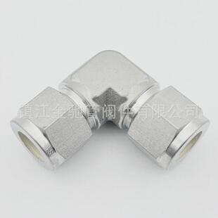 304316L不锈钢卡套弯头双卡套弯通终端气源管路管接头弯通接头