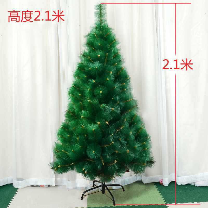 od59圣诞树1.21.51.82.1米树雪花点白松针松针150cm豪华加密圣诞