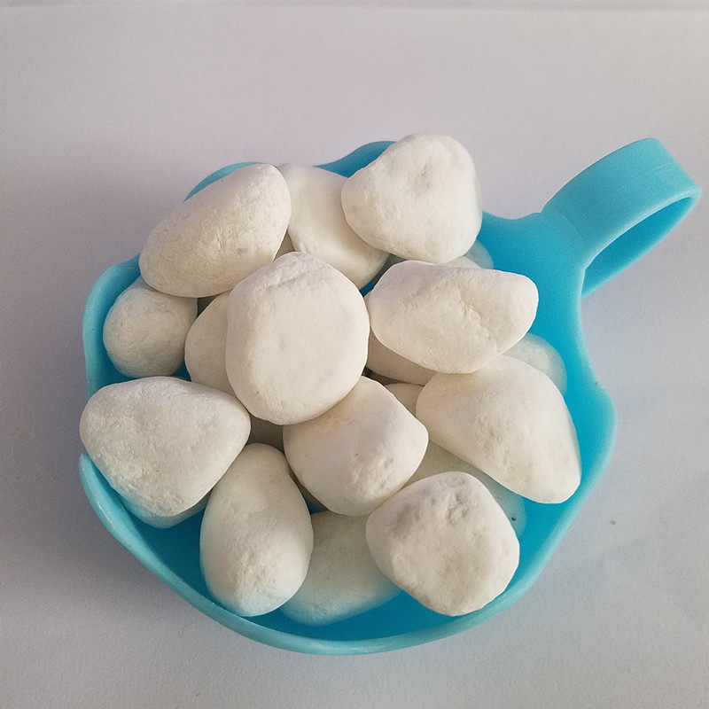 白色石子鹅卵石鱼缸造景盆多肉铺面鹅卵石栽庭院铺路砾石水洗石