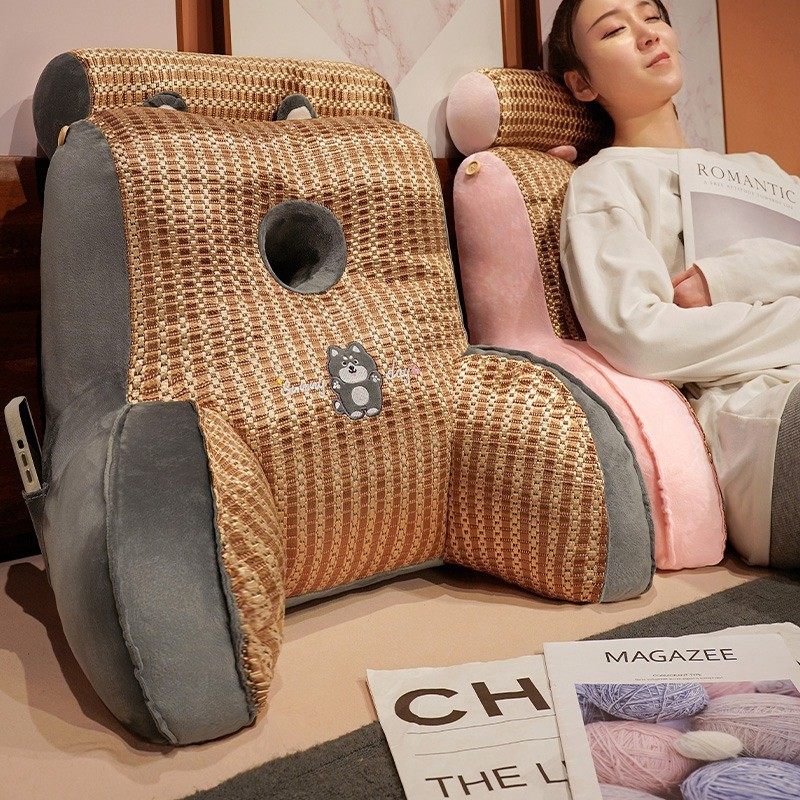 凉席床上看书护腰靠枕床头软包大靠背宿舍沙发办公室久坐腰垫抱枕,居家布艺,床头靠垫,淘宝优惠券,粉丝福利购,淘宝优惠卷