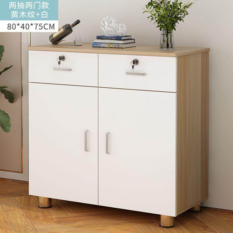 打印机柜活动电脑主机柜床边收纳柜带滑轮文件柜茶水储物桌边柜子