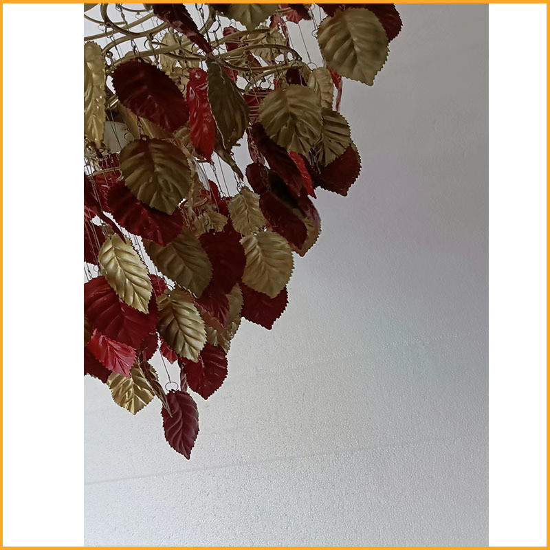 菩提树叶吊灯新中式豪华酒店会所别墅客厅餐厅样板间设计师艺术灯