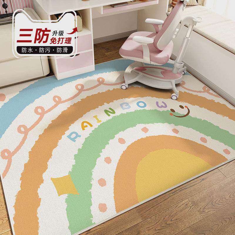 地垫垫子客厅卡通电脑转椅学习儿童房地毯卧室书桌椅子书房阅读区