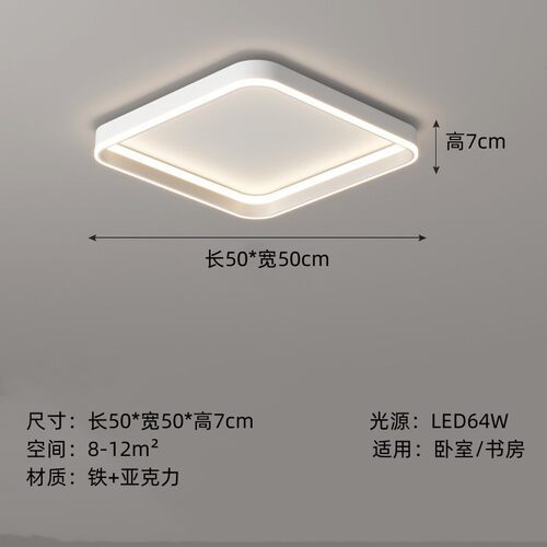 2023年新款长方形客厅灯现代简约家用led吸顶灯房间餐厅书房卧室