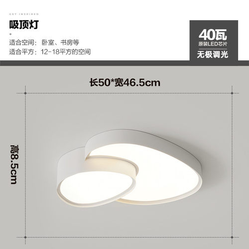 2022年新款卧室灯led吸顶灯网红轻奢主卧房间灯简约现代创意灯具
