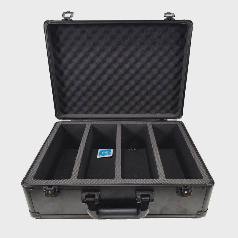 收纳盒卡片铝合金分级psa分级口袋妖怪卡的交易卡套运动卡存储盒