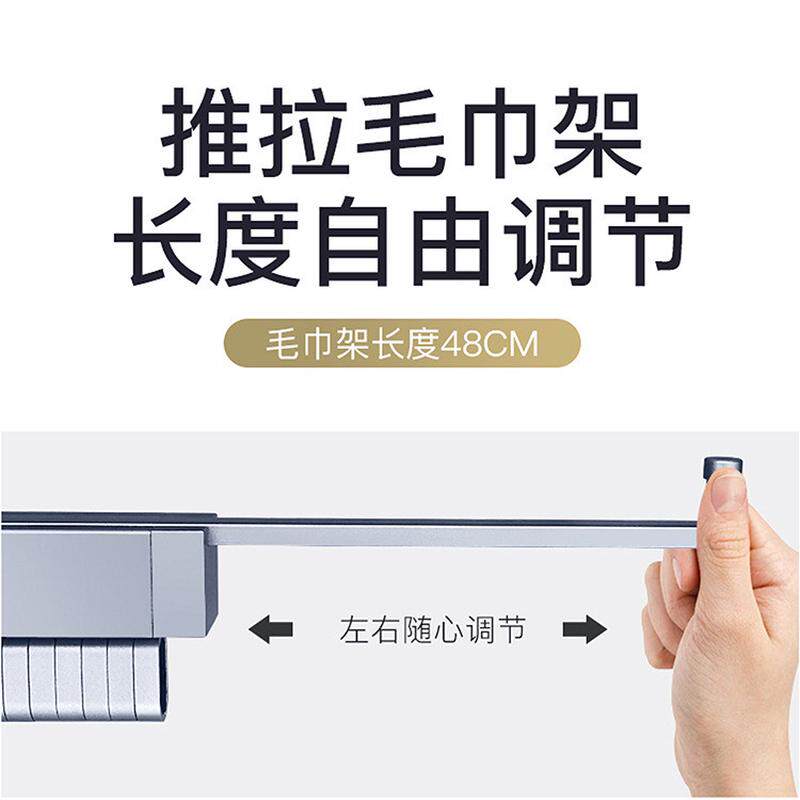 厂家直供家用阳台铝合金隐形物挂晒衣魔术打孔壁挂式折叠晾衣架