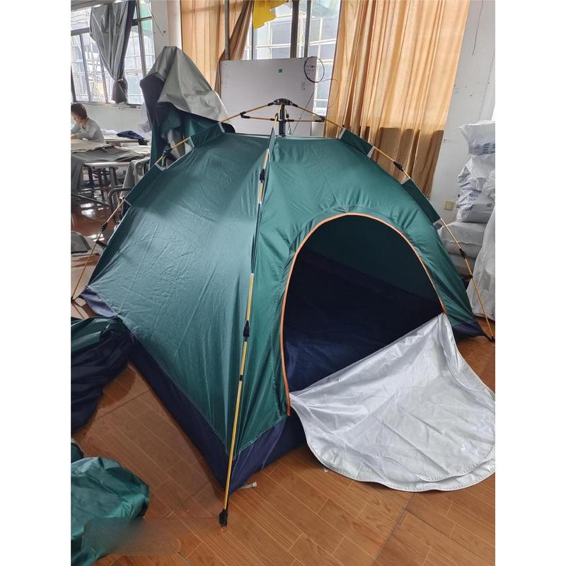 户外野营全自动便携式折叠露营帐篷营地旅游沙滩帐棚速开双人野营
