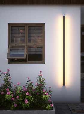 fnn1批发户外壁灯外墙极简长条庭院室外洗墙灯led阳台别墅防水灯