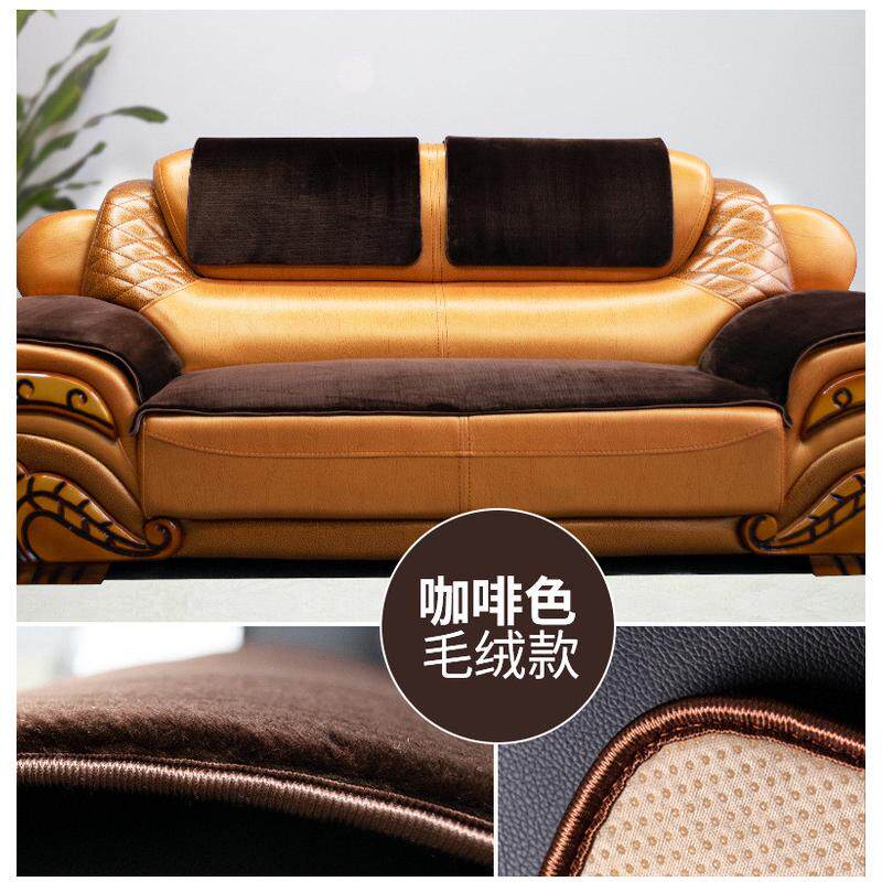 垫办公室皮沙发垫子防滑四季通用扶手皮质单人坐垫夏季套罩