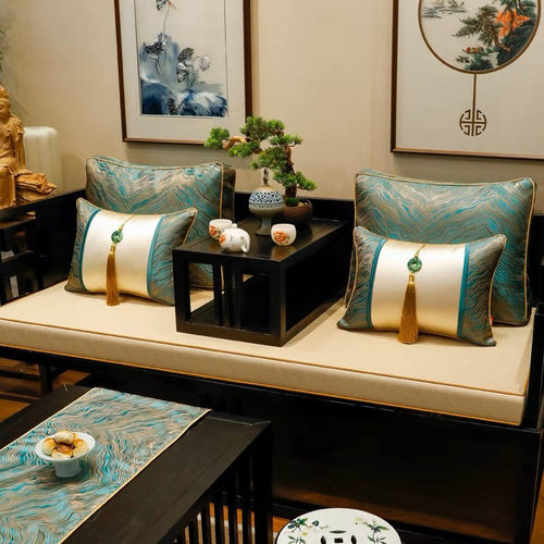 82n高新中式红木沙发垫实木家具垫子可拆洗座垫罗汉床垫椅垫