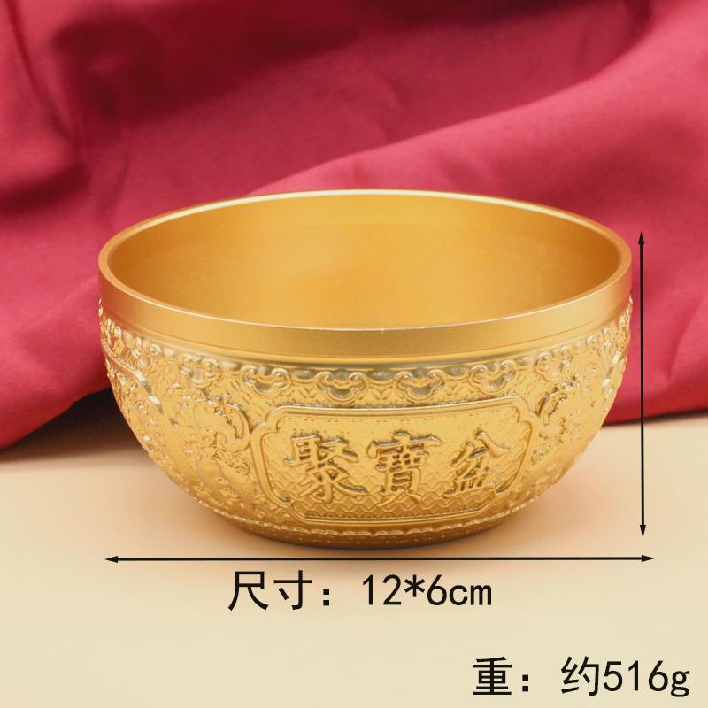 工艺品摆件黄铜招财麒麟聚宝盆黄铜家用客厅店铺摆设开业礼品批发