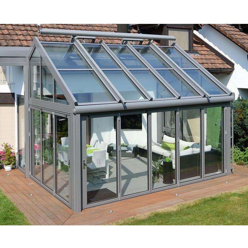 阳光房铝合金露定制欧式顶棚透明钢化玻璃房顶户外封别墅阳台雨棚