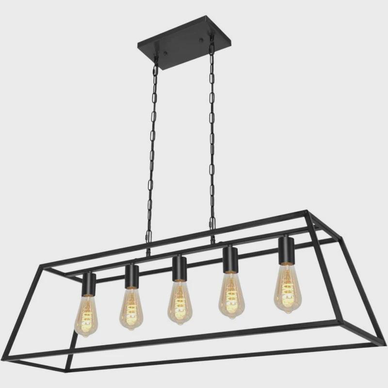 客厅吊灯大气美式乡村工业风复古厨房过道门厅楼梯卧室餐厅吧台灯