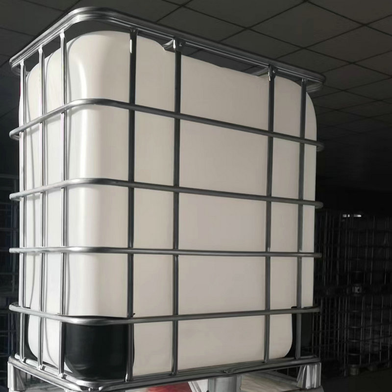 500L立式白色桶工业集运输装化工桶加厚方形塑料桶蓄水桶IBC吨桶