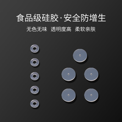 小飞碟食品级硅胶透明防增生耳骨钉养耳洞耳堵软垫片耳蜗内陷新款