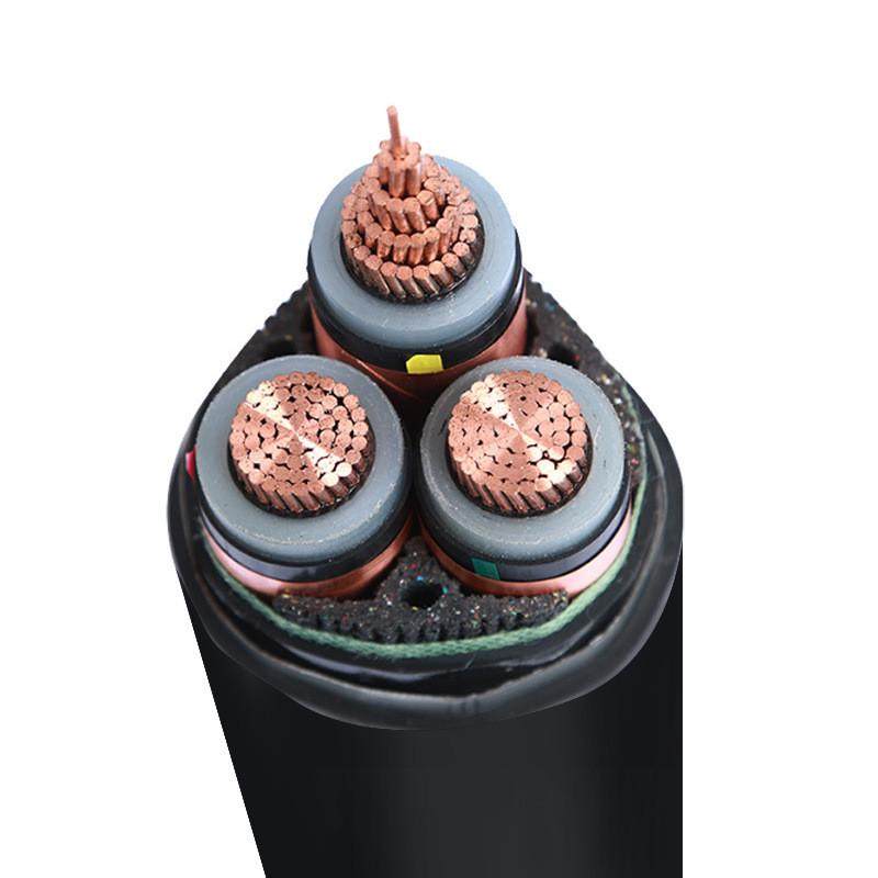 竹海YJV2226/35KV3*120mm²高压铜电缆铠装地埋电力电缆1*300