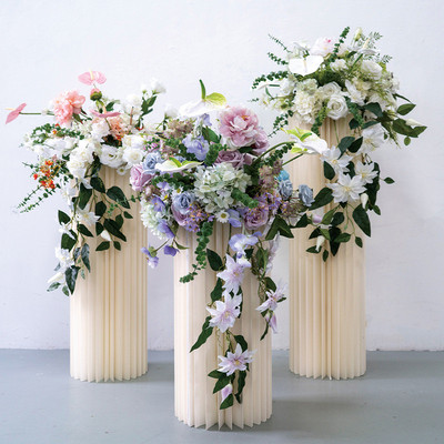 婚礼装饰仿真花球路引花艺活动交车仪式迎宾布置假花成品花球