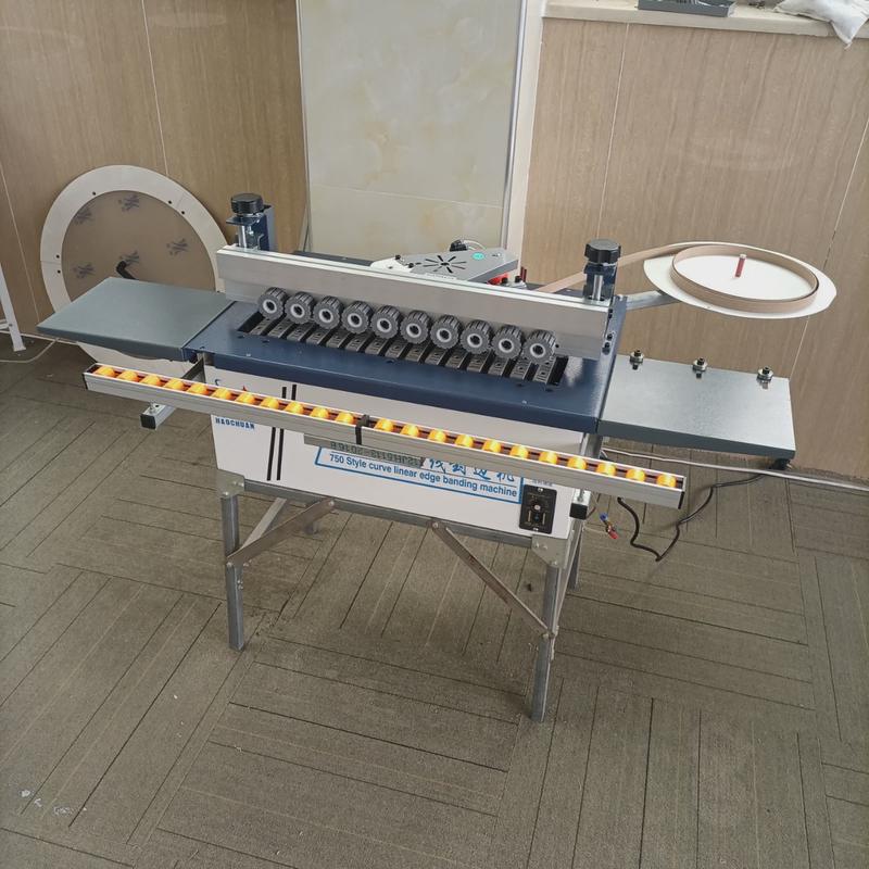 750款小型迷你自动断带自动送料家装封边机曲线封边机曲直两用